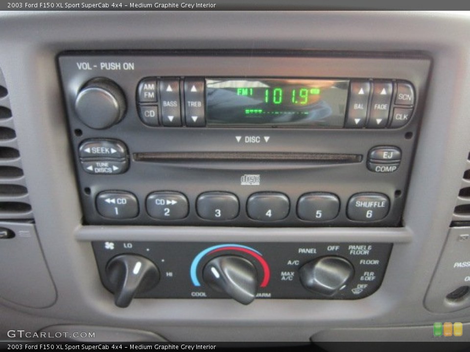 Medium Graphite Grey Interior Audio System for the 2003 Ford F150 XL Sport SuperCab 4x4 #54340183