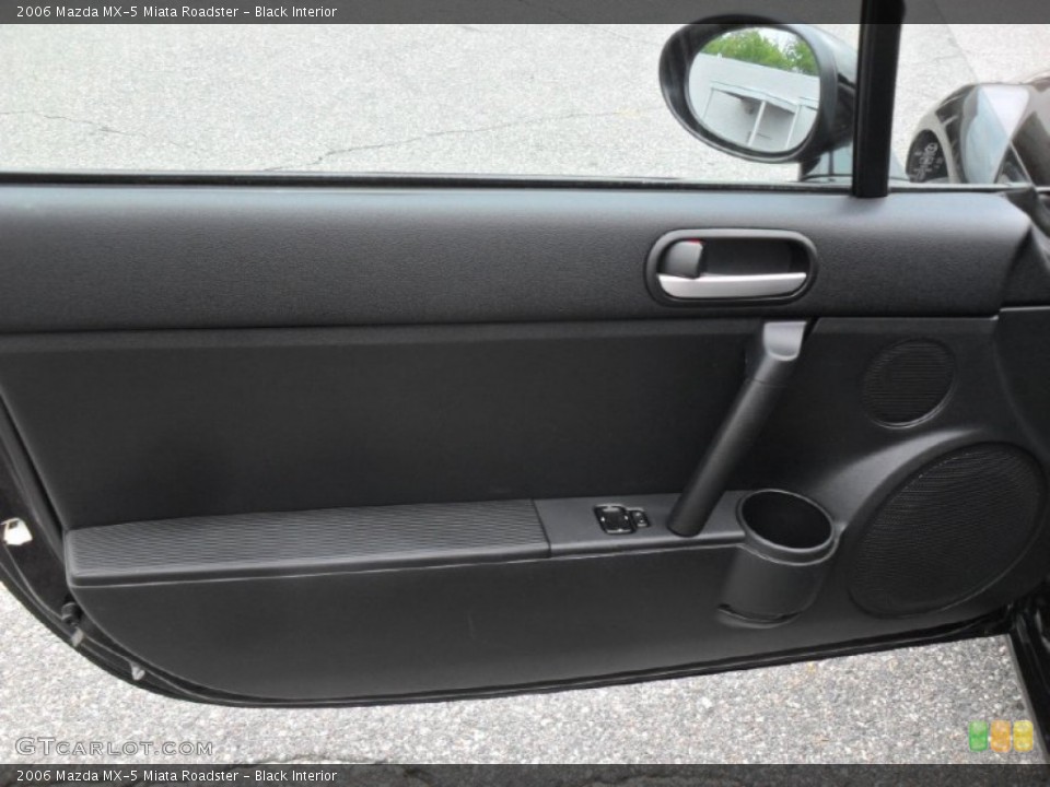 Black Interior Door Panel for the 2006 Mazda MX-5 Miata Roadster #54341559