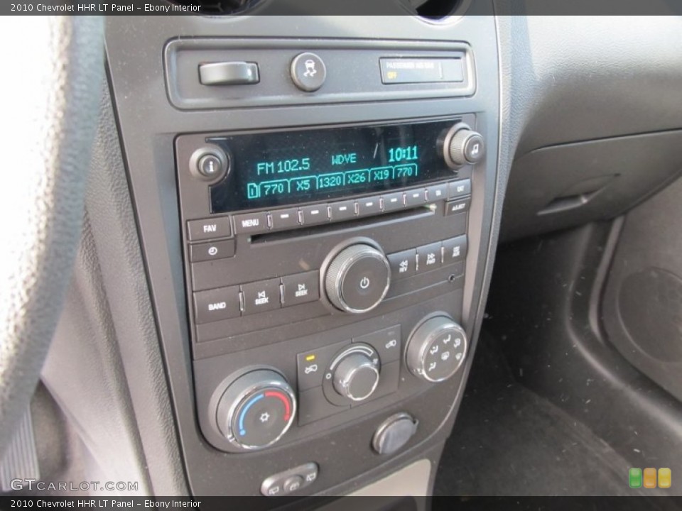 Ebony Interior Controls for the 2010 Chevrolet HHR LT Panel #54342837