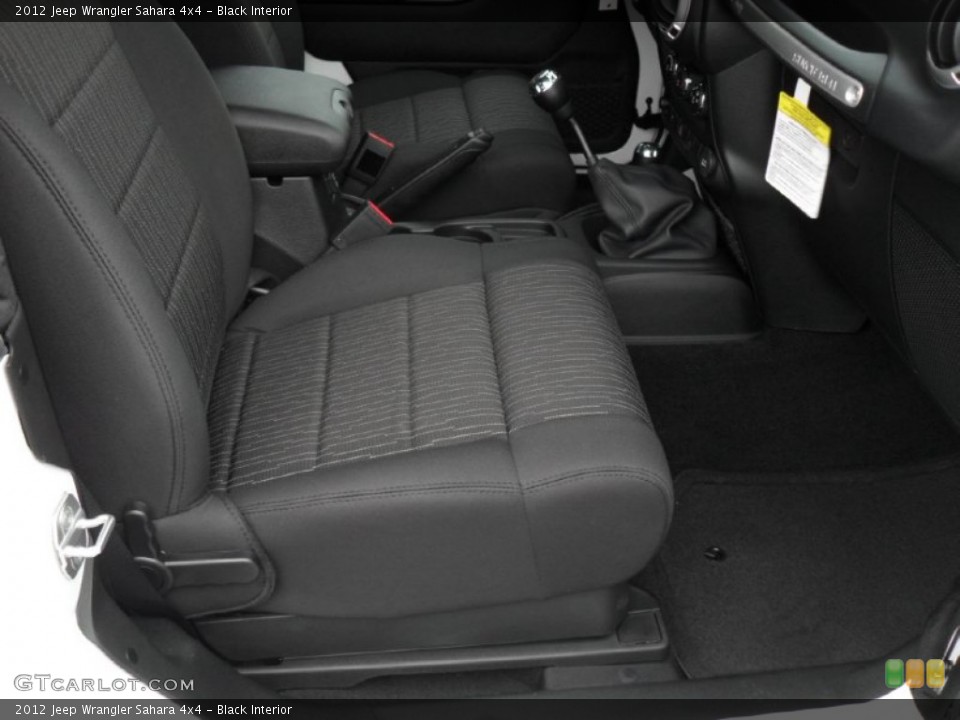 Black Interior Photo for the 2012 Jeep Wrangler Sahara 4x4 #54343255