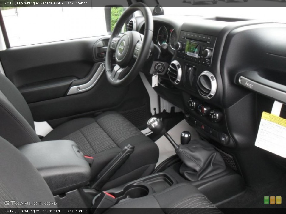 Black Interior Photo for the 2012 Jeep Wrangler Sahara 4x4 #54343261