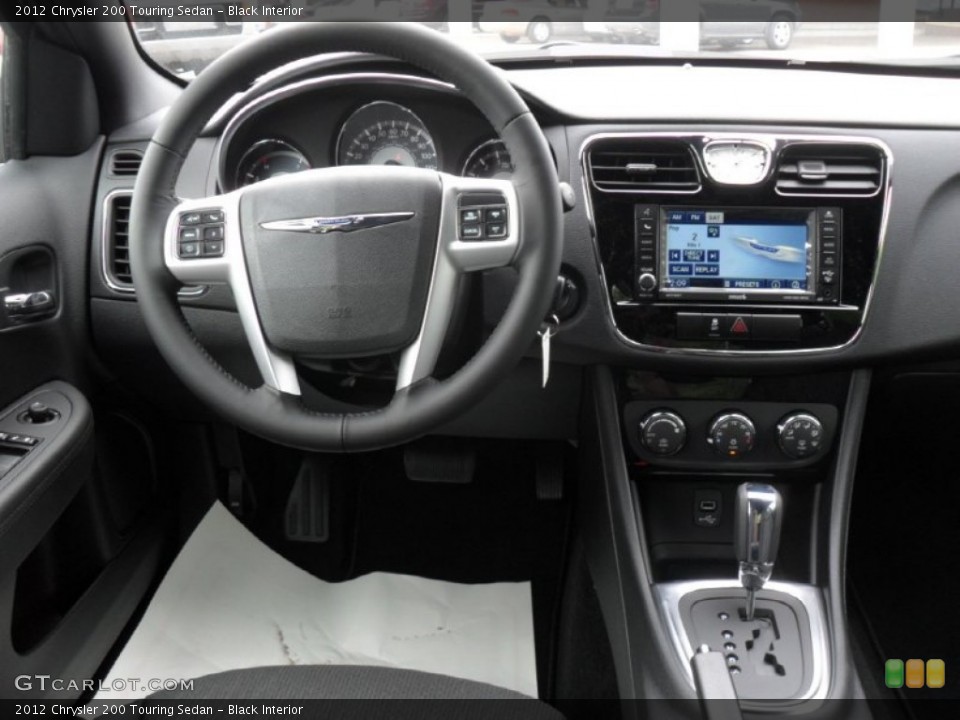 Black Interior Dashboard for the 2012 Chrysler 200 Touring Sedan #54343386