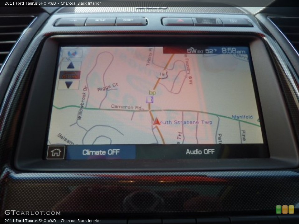Charcoal Black Interior Navigation for the 2011 Ford Taurus SHO AWD #54343600