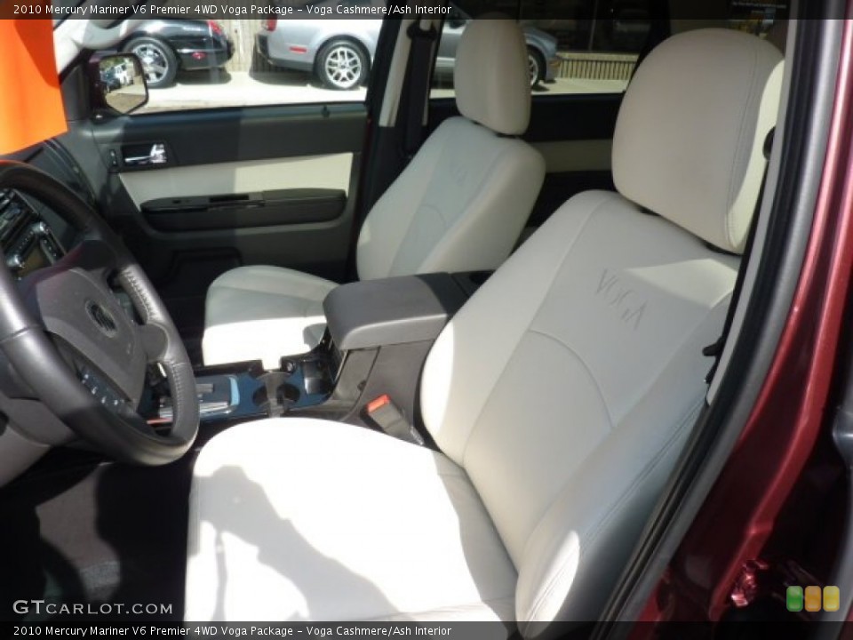 Voga Cashmere/Ash Interior Front Seat for the 2010 Mercury Mariner V6 Premier 4WD Voga Package #54344140
