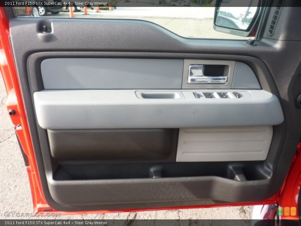 Steel Gray Interior Door Panel for the 2011 Ford F150 STX SuperCab 4x4 #54345076