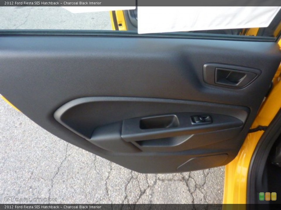 Charcoal Black Interior Door Panel for the 2012 Ford Fiesta SES Hatchback #54346720