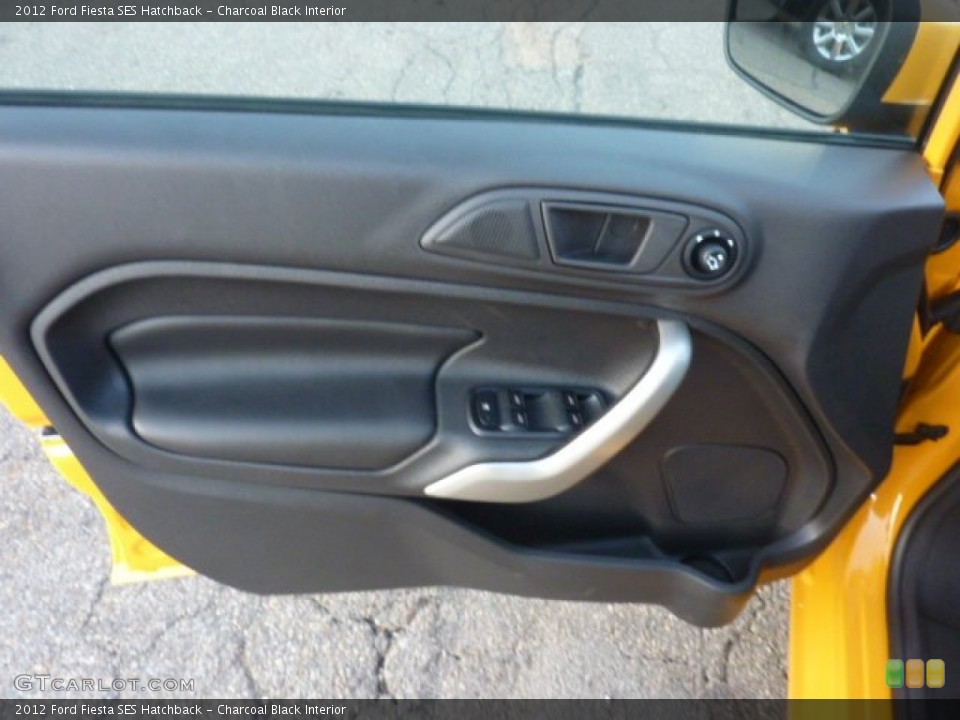 Charcoal Black Interior Door Panel for the 2012 Ford Fiesta SES Hatchback #54346726