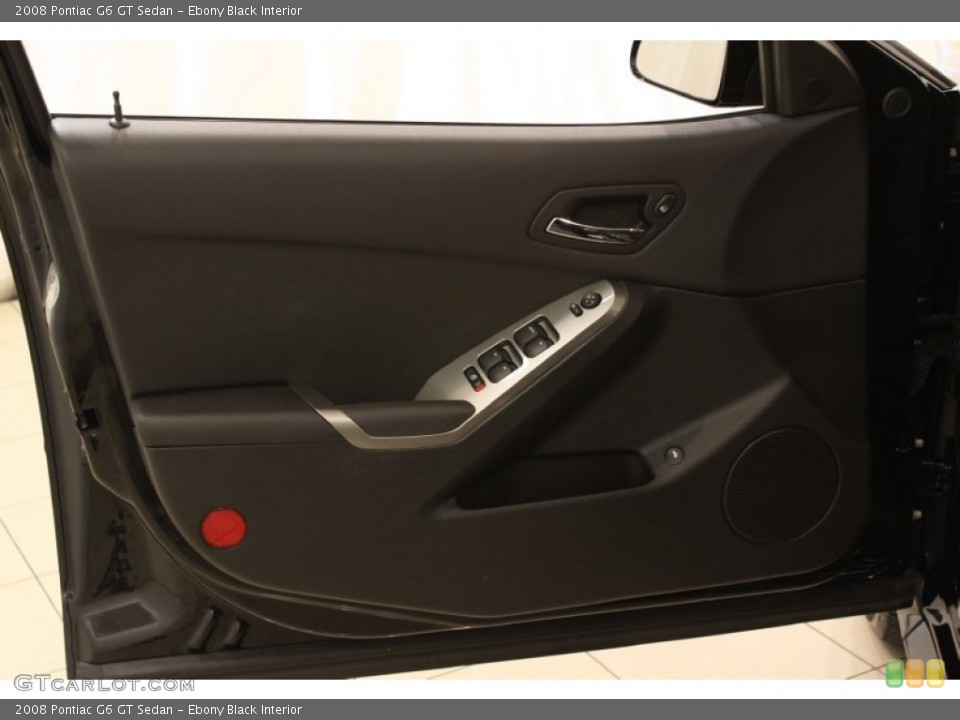 Ebony Black Interior Door Panel for the 2008 Pontiac G6 GT Sedan #54349465