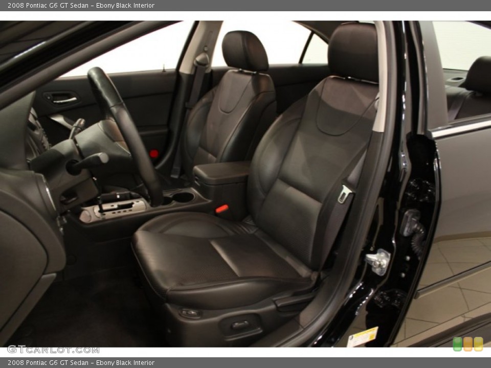 Ebony Black Interior Photo for the 2008 Pontiac G6 GT Sedan #54349477