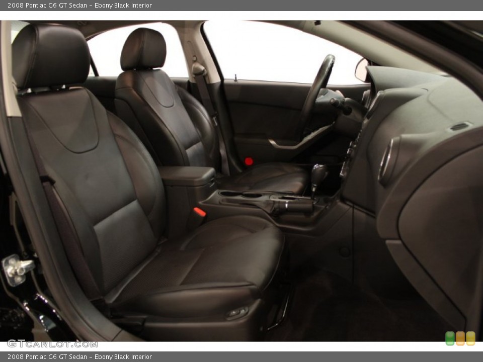 Ebony Black Interior Photo for the 2008 Pontiac G6 GT Sedan #54349507
