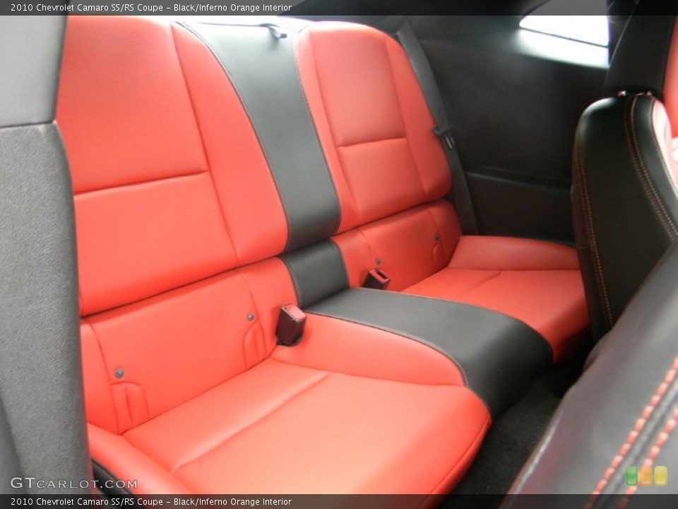 Black/Inferno Orange Interior Photo for the 2010 Chevrolet Camaro SS/RS Coupe #54352600