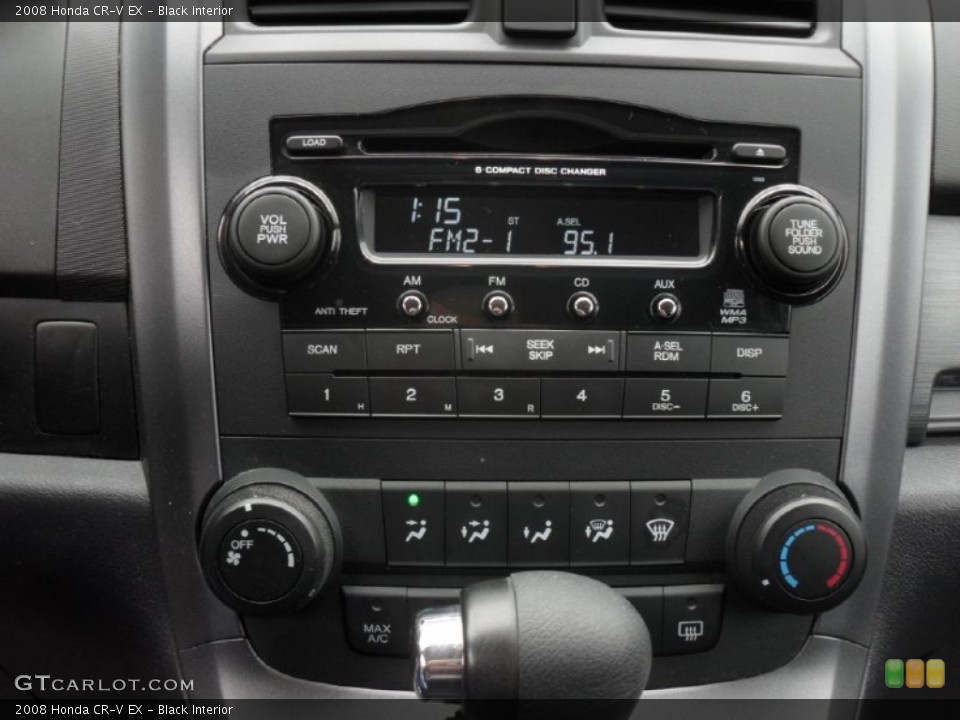 Black Interior Controls for the 2008 Honda CR-V EX #54355522