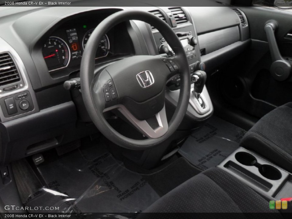 Black 2008 Honda CR-V Interiors
