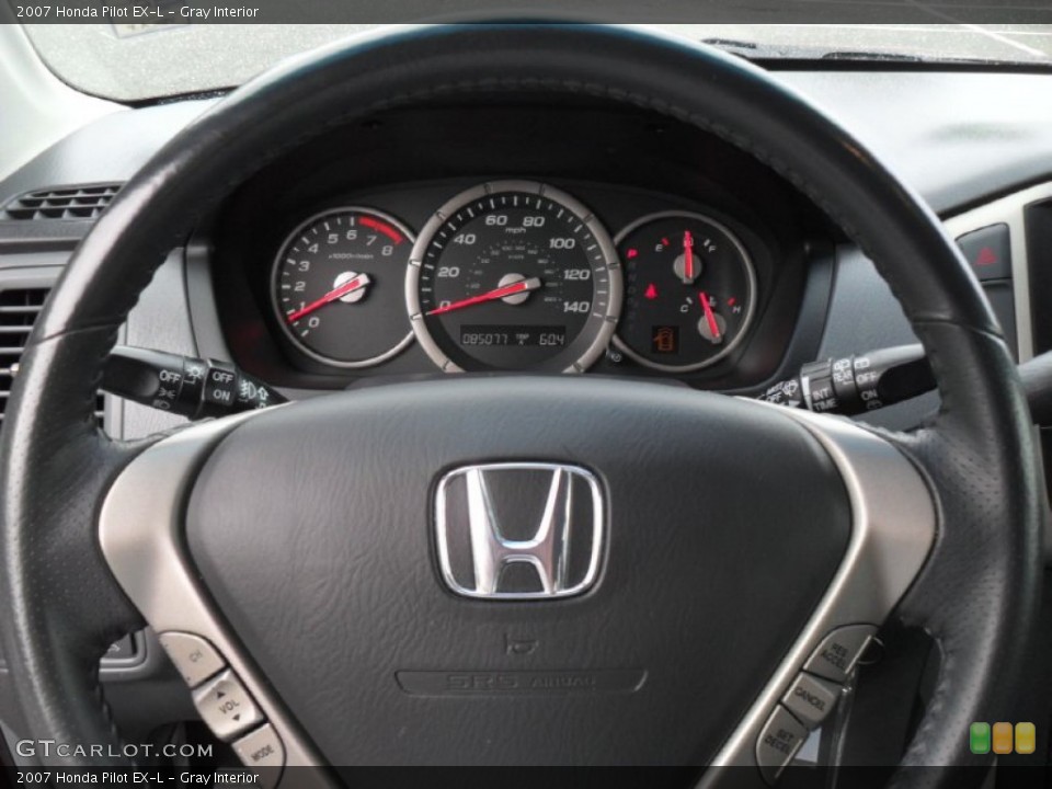 Gray Interior Steering Wheel for the 2007 Honda Pilot EX-L #54355831