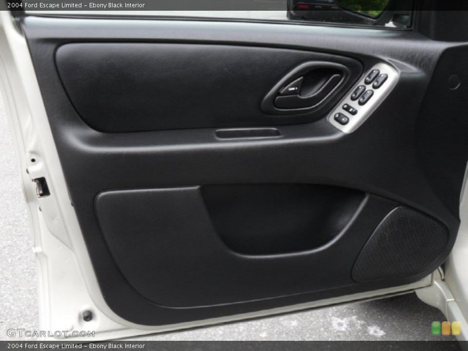 Ebony Black Interior Door Panel for the 2004 Ford Escape Limited #54356374