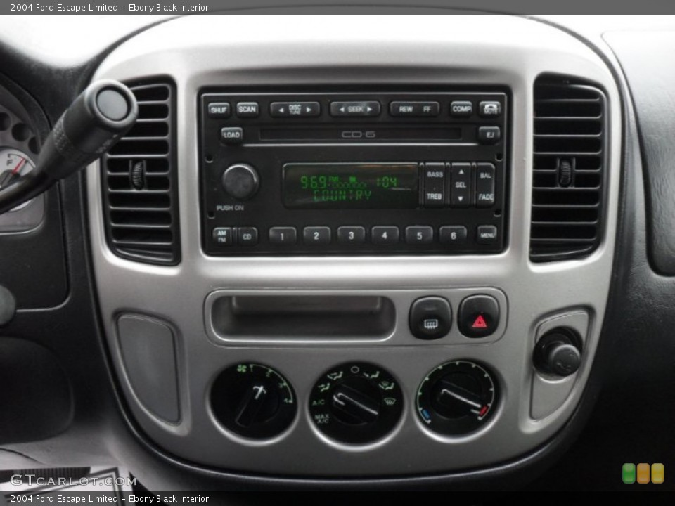 Ebony Black Interior Audio System for the 2004 Ford Escape Limited #54356380