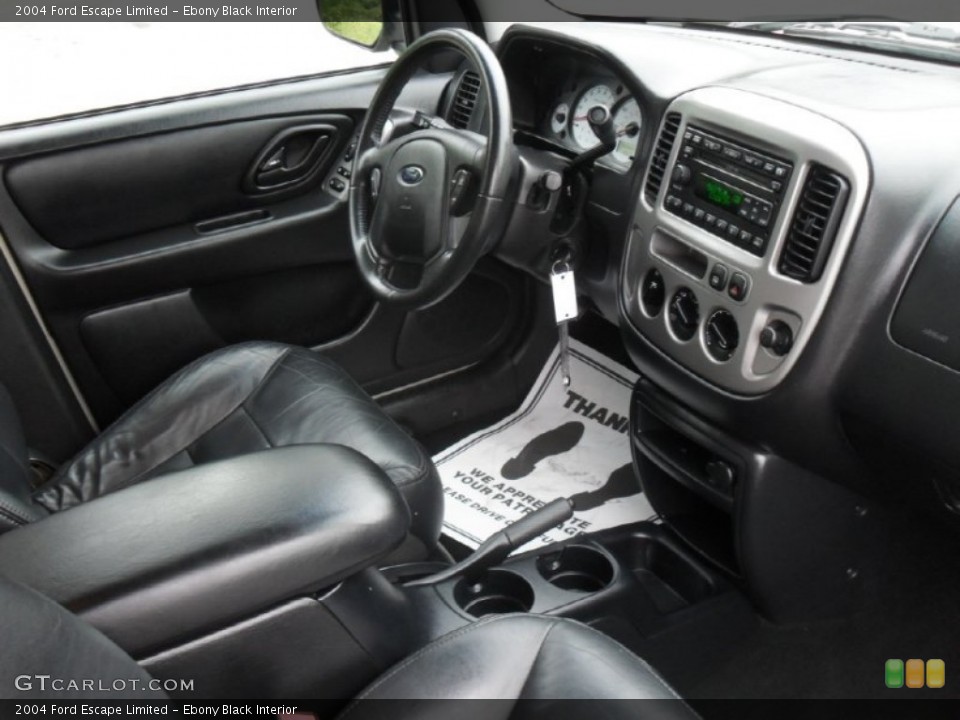 Ebony Black Interior Photo for the 2004 Ford Escape Limited #54356434