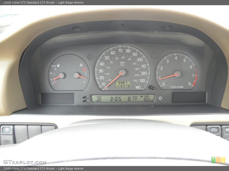 Light Beige Interior Gauges for the 2000 Volvo S70  #54357478