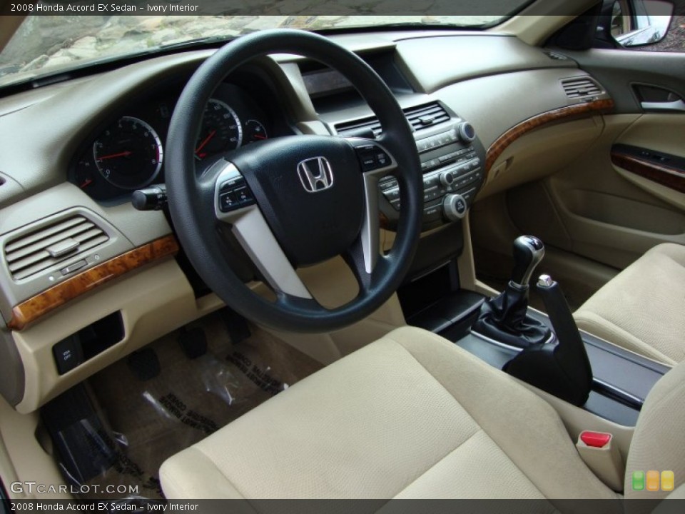 Ivory Interior Dashboard for the 2008 Honda Accord EX Sedan #54357694