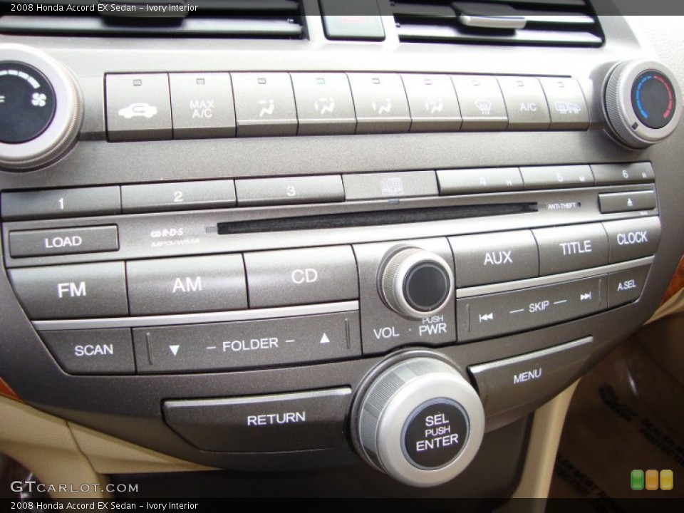 Ivory Interior Controls for the 2008 Honda Accord EX Sedan #54357748