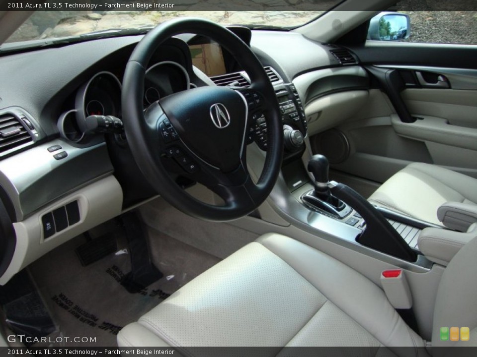 Parchment Beige Interior Prime Interior for the 2011 Acura TL 3.5 Technology #54357892