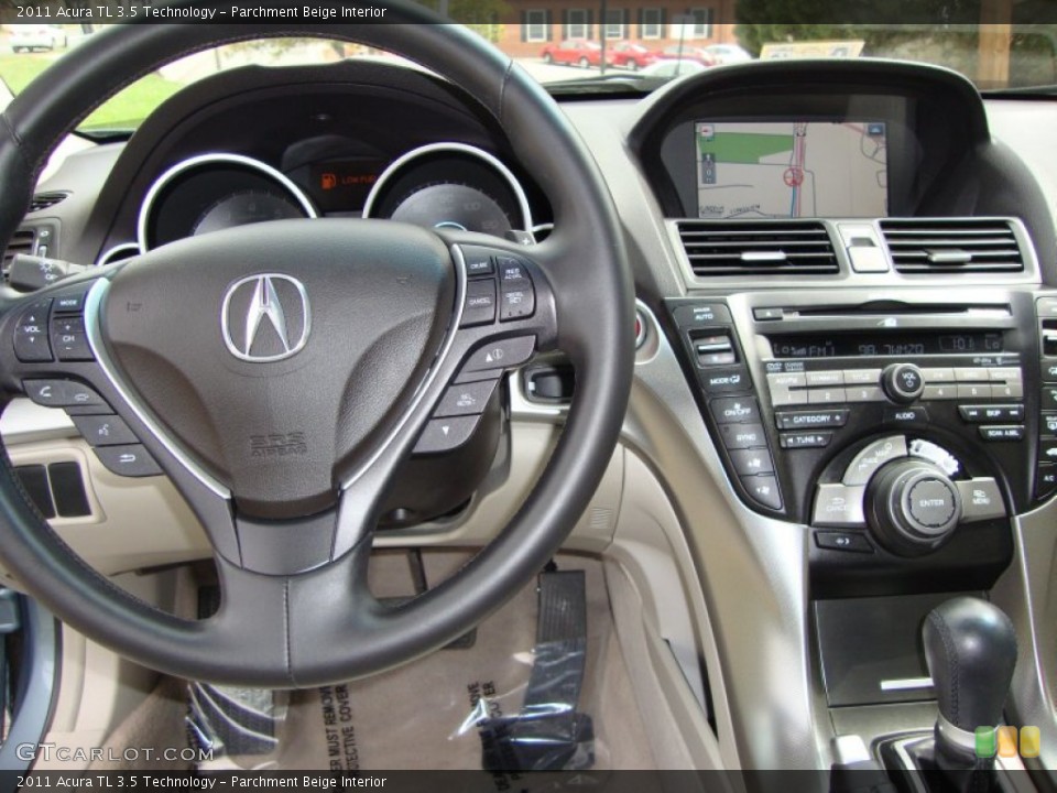 Parchment Beige Interior Dashboard for the 2011 Acura TL 3.5 Technology #54357916