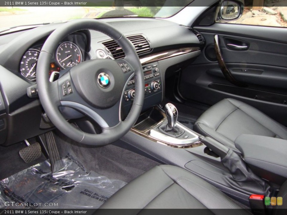 Black Interior Prime Interior for the 2011 BMW 1 Series 135i Coupe #54358084