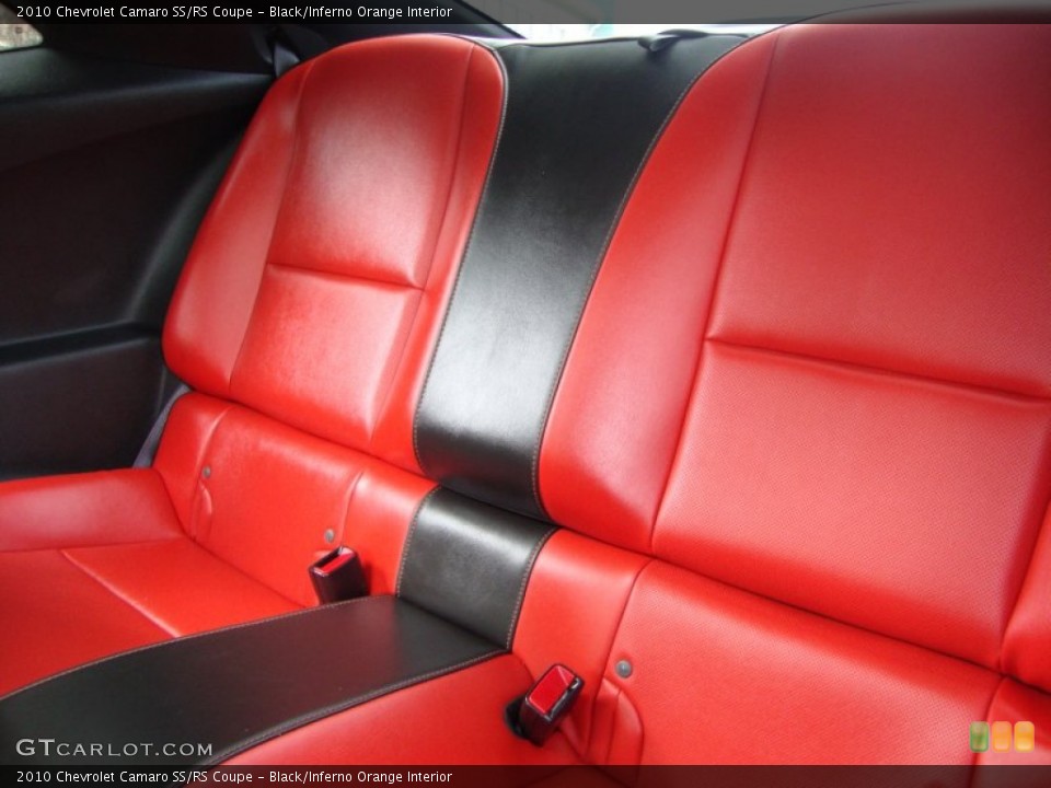 Black/Inferno Orange Interior Photo for the 2010 Chevrolet Camaro SS/RS Coupe #54358282