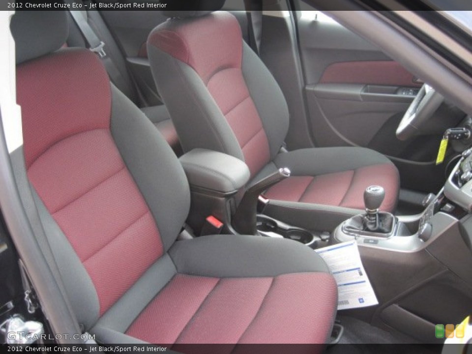 Jet Black/Sport Red Interior Photo for the 2012 Chevrolet Cruze Eco #54359098