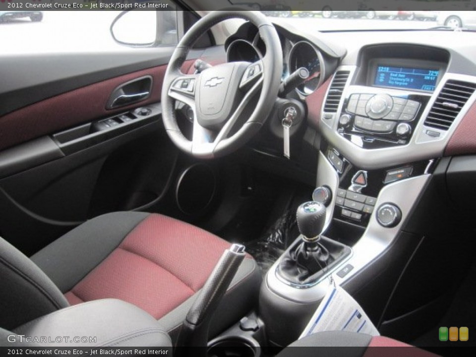 Jet Black/Sport Red Interior Dashboard for the 2012 Chevrolet Cruze Eco #54359107