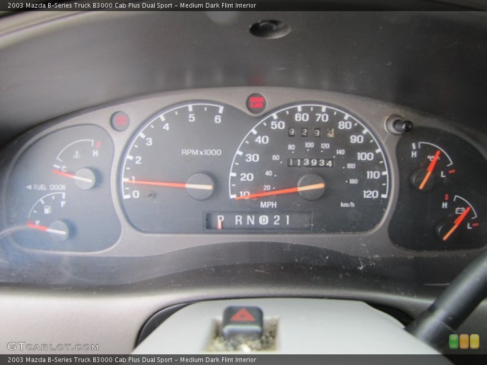 Medium Dark Flint Interior Gauges for the 2003 Mazda B-Series Truck B3000 Cab Plus Dual Sport #54359677