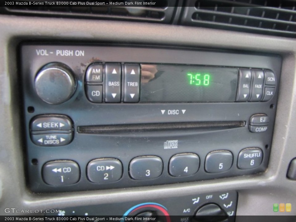 Medium Dark Flint Interior Audio System for the 2003 Mazda B-Series Truck B3000 Cab Plus Dual Sport #54359683