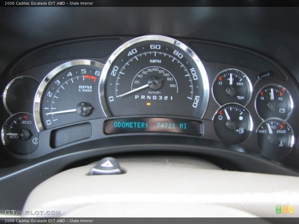 Shale Interior Gauges for the 2006 Cadillac Escalade EXT AWD #54360277