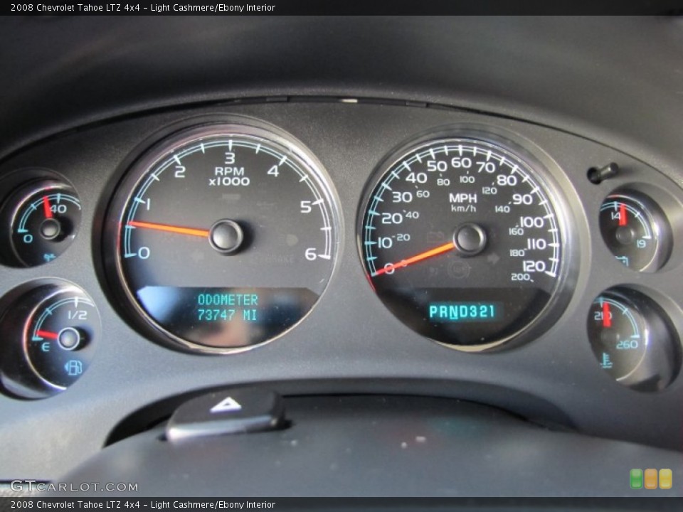 Light Cashmere/Ebony Interior Gauges for the 2008 Chevrolet Tahoe LTZ 4x4 #54360685