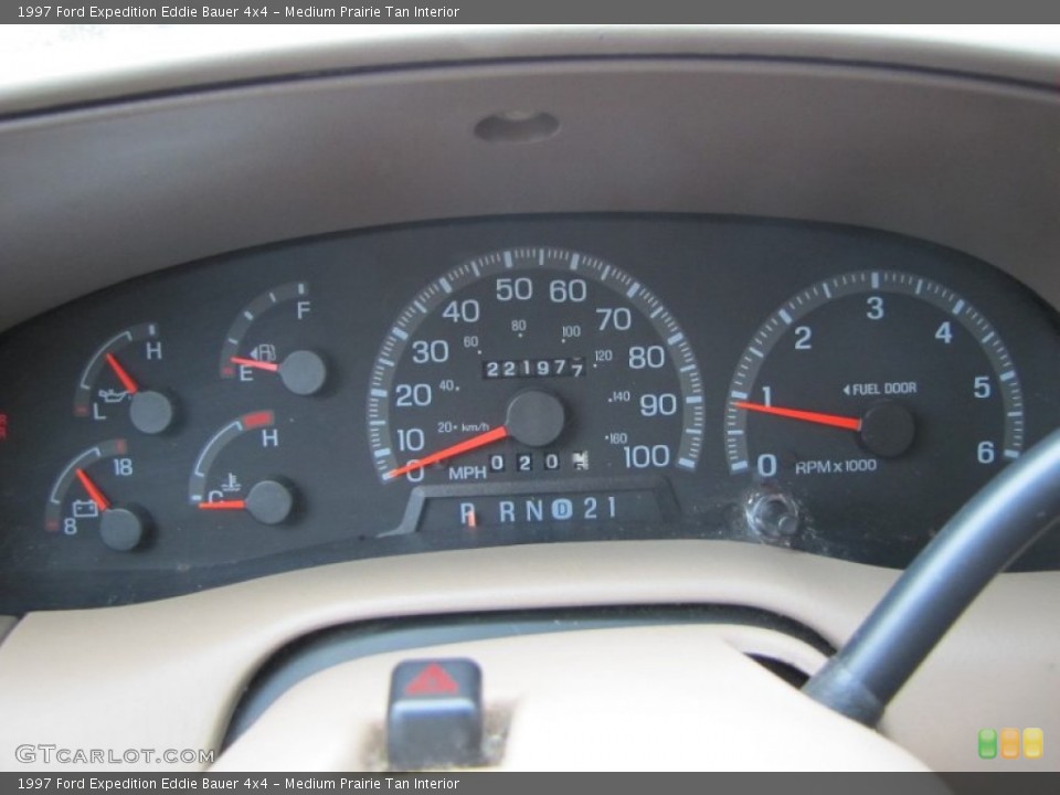 Medium Prairie Tan Interior Gauges for the 1997 Ford Expedition Eddie Bauer 4x4 #54361204