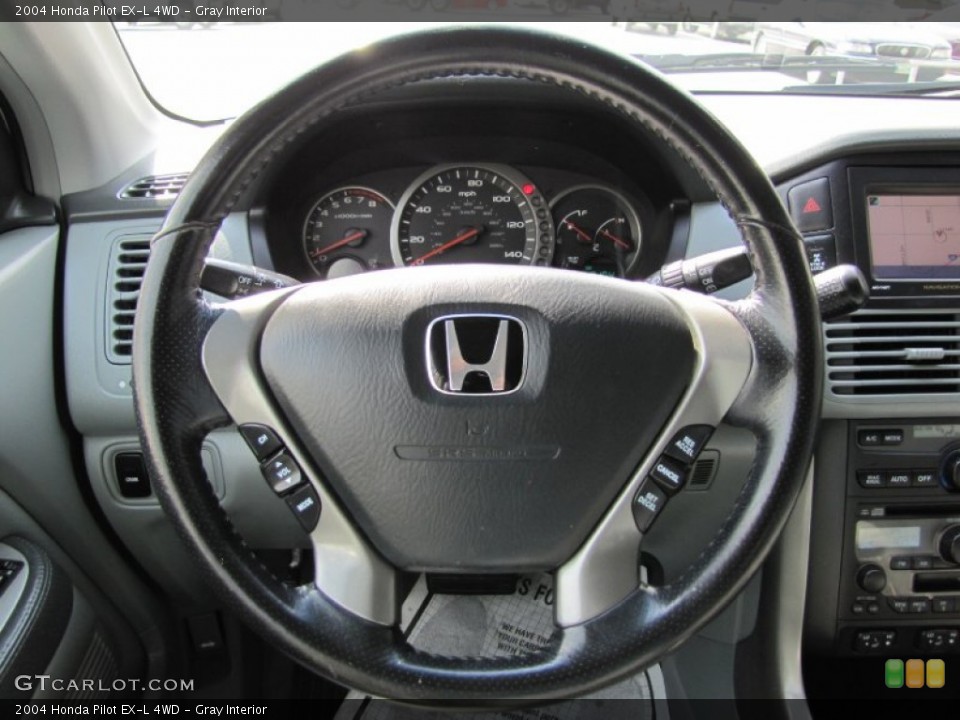 Gray Interior Steering Wheel for the 2004 Honda Pilot EX-L 4WD #54361771