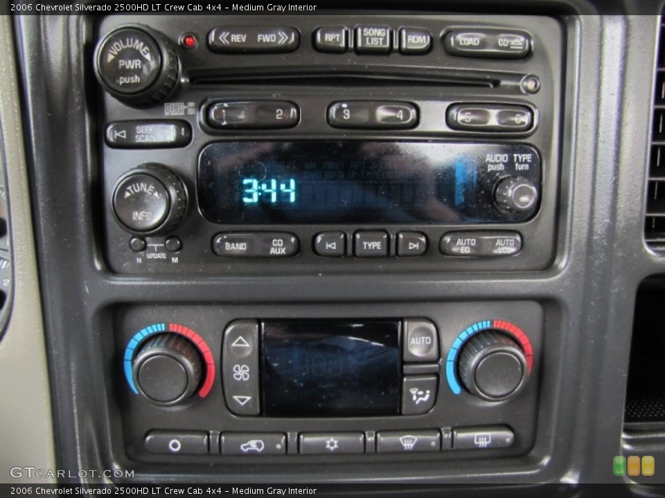 Medium Gray Interior Audio System for the 2006 Chevrolet Silverado 2500HD LT Crew Cab 4x4 #54362320