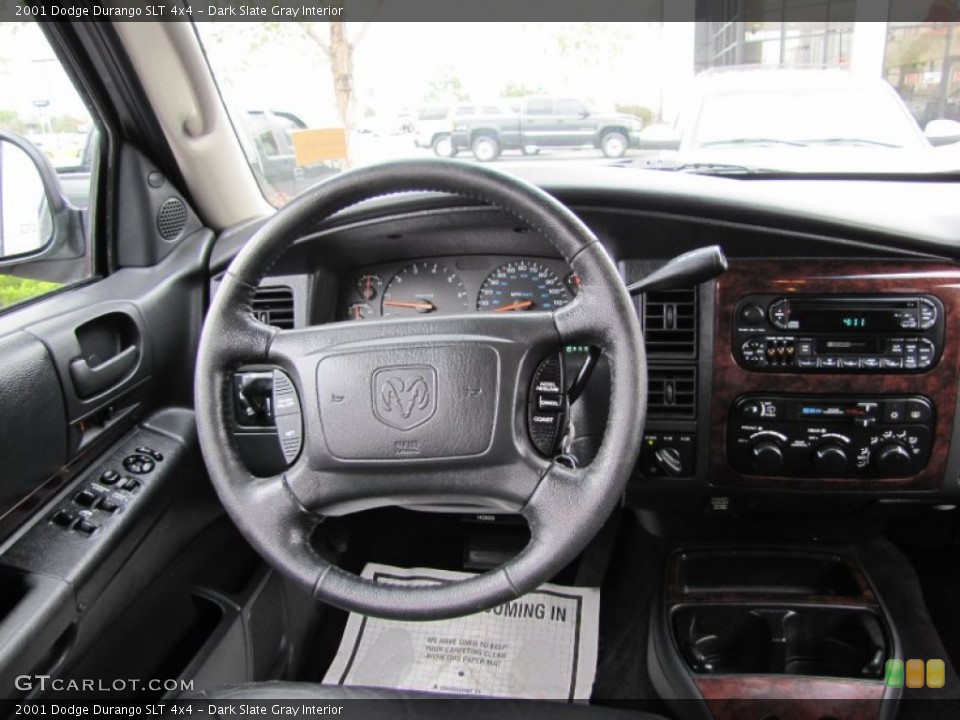 Dark Slate Gray Interior Steering Wheel for the 2001 Dodge Durango SLT 4x4 #54362875