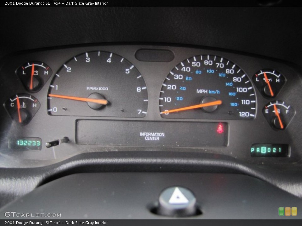 Dark Slate Gray Interior Gauges for the 2001 Dodge Durango SLT 4x4 #54362881