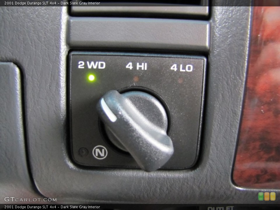 Dark Slate Gray Interior Controls for the 2001 Dodge Durango SLT 4x4 #54362917