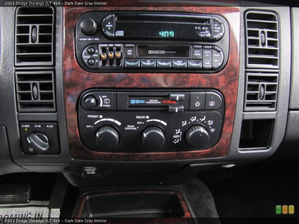 Dark Slate Gray Interior Controls for the 2001 Dodge Durango SLT 4x4 #54362935