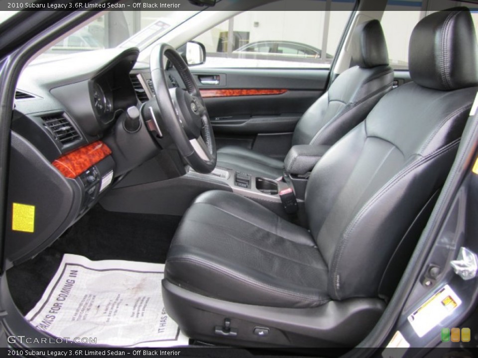 Off Black Interior Photo for the 2010 Subaru Legacy 3.6R Limited Sedan #54363415