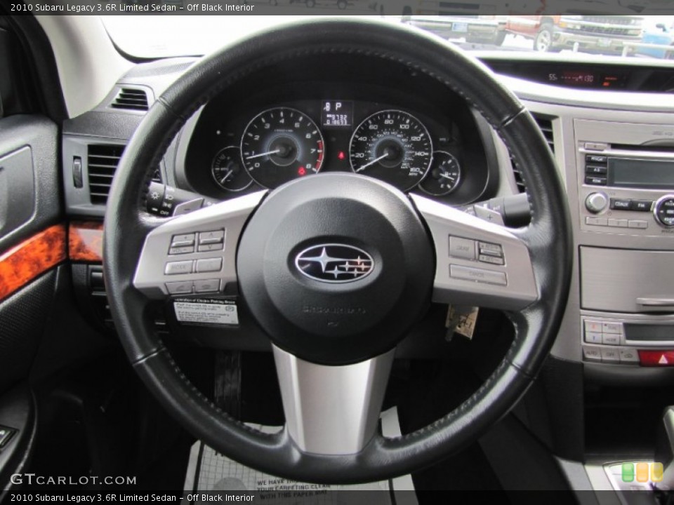 Off Black Interior Steering Wheel for the 2010 Subaru Legacy 3.6R Limited Sedan #54363433