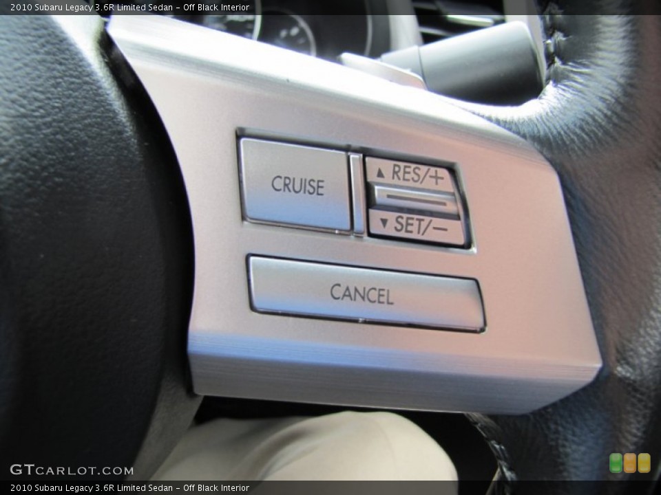 Off Black Interior Controls for the 2010 Subaru Legacy 3.6R Limited Sedan #54363445