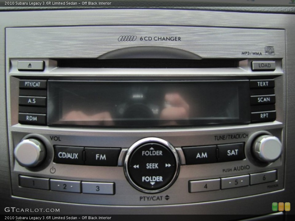 Off Black Interior Audio System for the 2010 Subaru Legacy 3.6R Limited Sedan #54363484