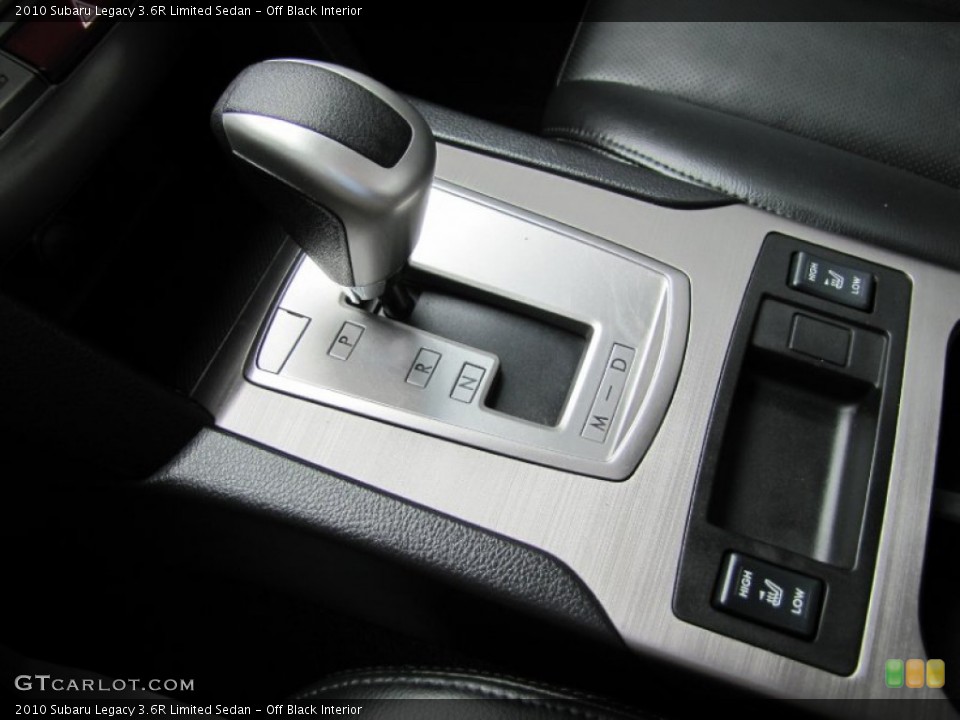 Off Black Interior Transmission for the 2010 Subaru Legacy 3.6R Limited Sedan #54363496