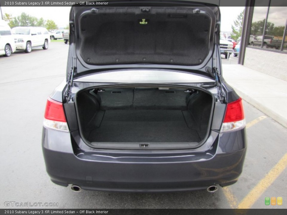 Off Black Interior Trunk for the 2010 Subaru Legacy 3.6R Limited Sedan #54363556