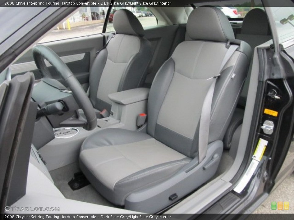 Dark Slate Gray/Light Slate Gray Interior Photo for the 2008 Chrysler Sebring Touring Hardtop Convertible #54364729