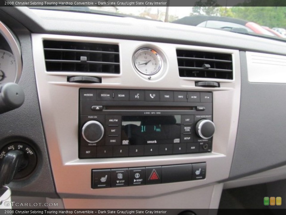 Dark Slate Gray/Light Slate Gray Interior Audio System for the 2008 Chrysler Sebring Touring Hardtop Convertible #54364749