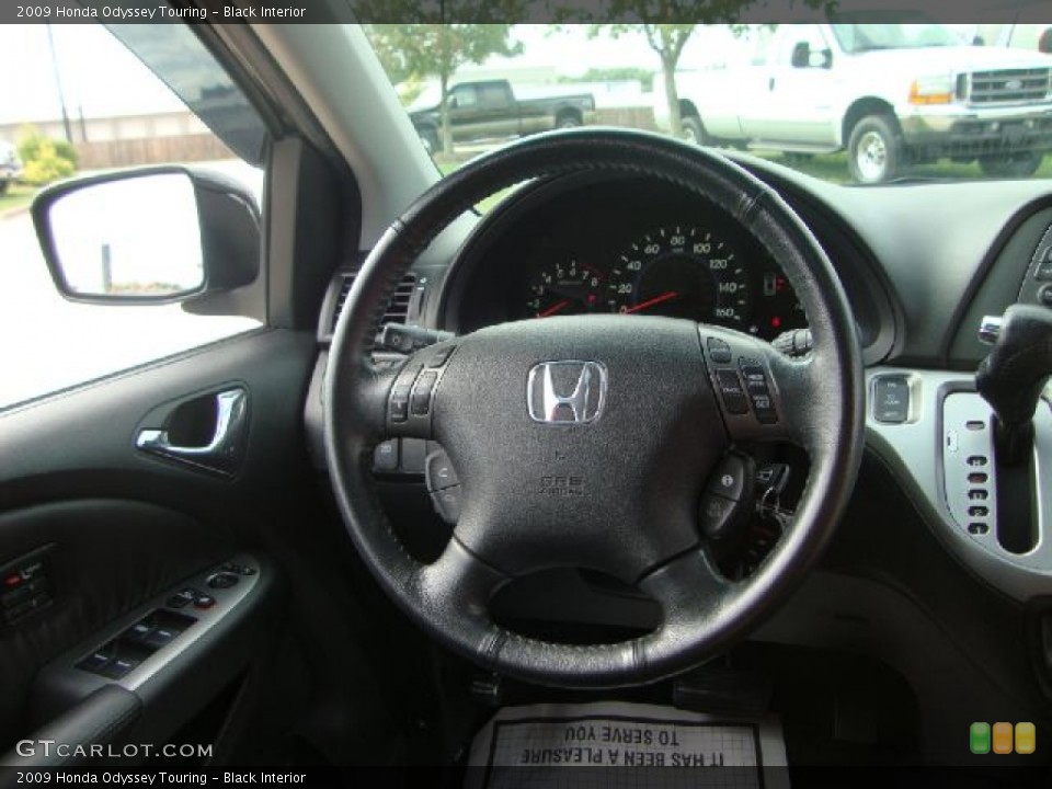 Black Interior Steering Wheel for the 2009 Honda Odyssey Touring #54366908